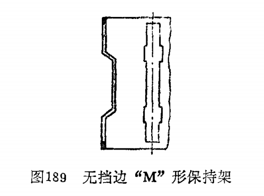 無擋邊“M”形軸承保持架